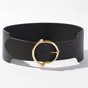 NWT WHBM Wide Waist Buckle Statement Belt